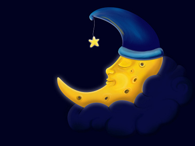 Moon blue drawing goodnight moon night photoshop