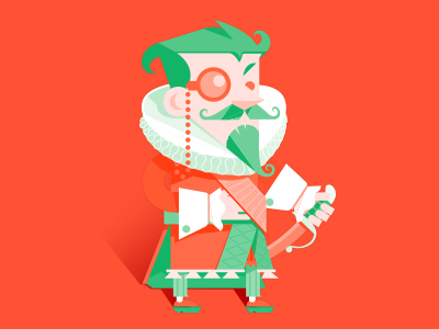 Sir Nicholas Brownapple goatee monocle mustache sword