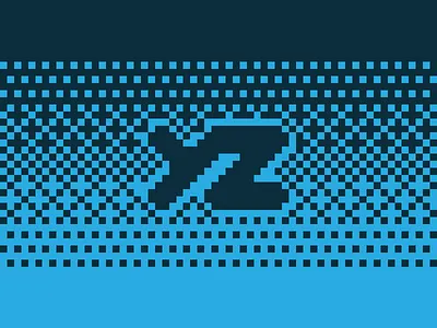 Pixel art dither logo pixel art two color