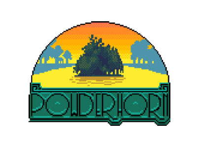 Sunset Over Powderhorn Park illustration minneapolis neighborhood pixel