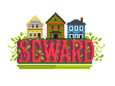 Everything Grows In Seward illustration minneapolis neighborhood pixel