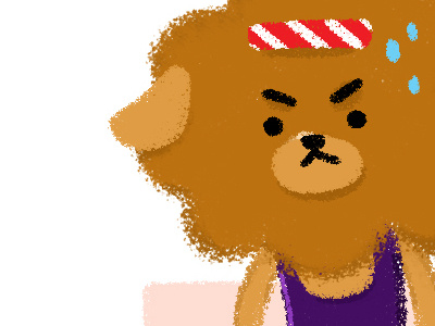 Let's Get Physical! aerobic dog illustration poodle