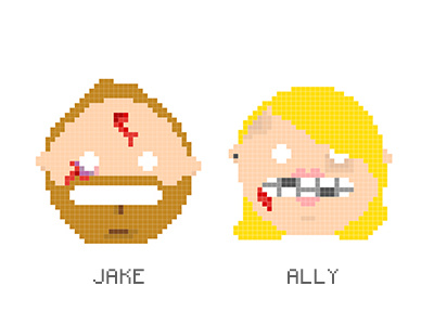 Ready...Fight! 8bit ally beard blood jake pixel pixelpunch teeth