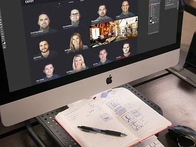 We Are Envoy! about about us desktop envoy imac mac sketch team weareenvoy website zach travis zack travis