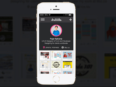 Profile dribbble iphone profile