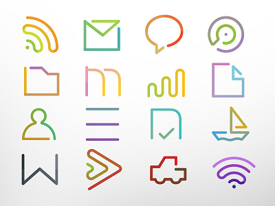 UPR Icons Set coherence colorful icon icono system ui ux