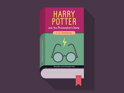 Harry potter app book character color design flat glasses harry illustration novel potter storm