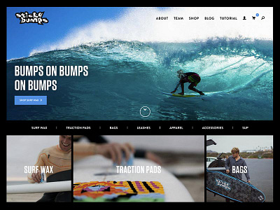 stickybumps.com ecommerce made in california magento shop sticky bumps surf surf wax surfing user experience ux design web design