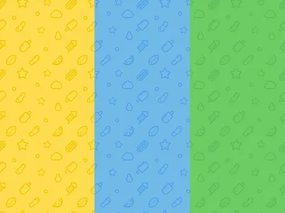 Summer Time Patterns freebie icons line pattern summer tile