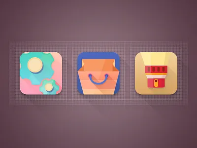 icons flashlight flat icon setting store