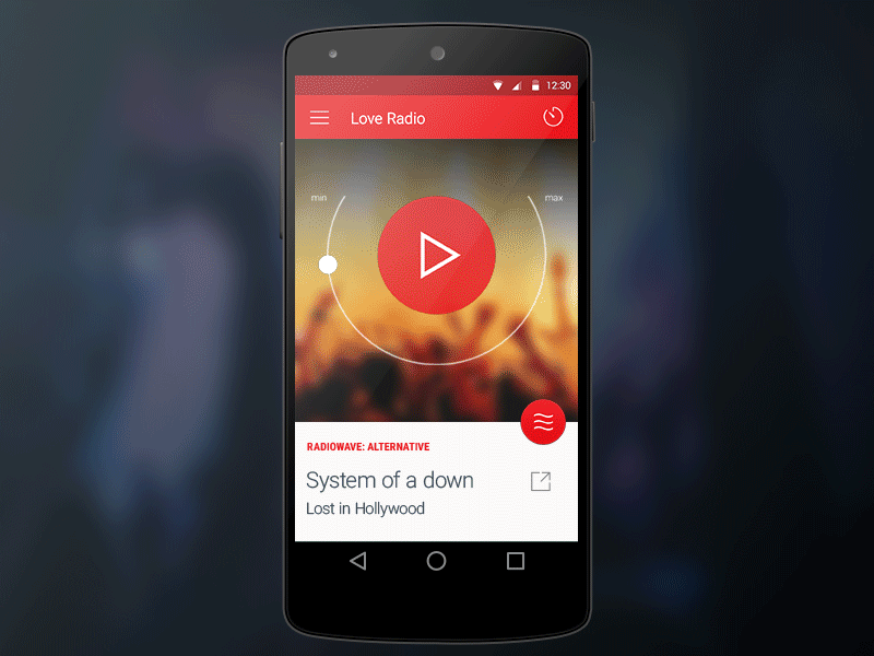 L for Love android design gif google l love material player radio