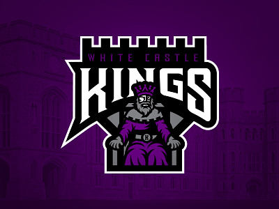 White Castle Kings castle football king kings logos sport team white