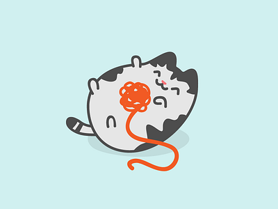 Culliver cat character illustration kitty vector