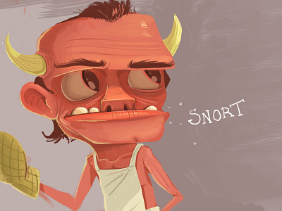 Devil Sketch bbq demon devil doodle hell illustration satan sketch