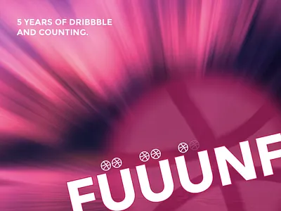 5 years of dribbble 5 anniversary birthday dribbble years