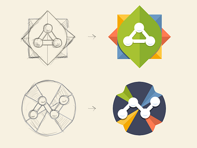 Origami Icons icons origami paper social