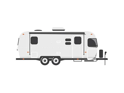 Airstream airstream camper camping icon illustration trailer
