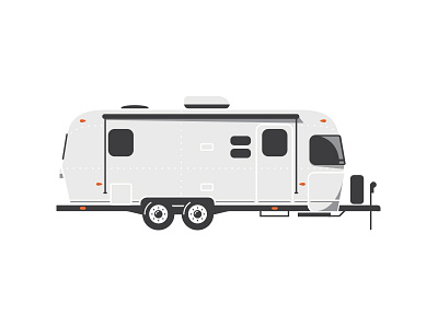 Airstream airstream camper camping icon illustration trailer