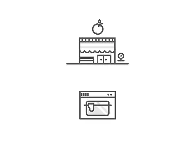 Yummy building food grocery liny meal oven