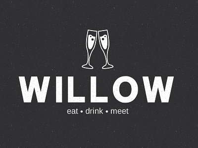 Willow - WIP beer brand drink eat grastropub logo meet pub restaurant texture willow wip