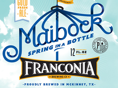 Spring Seasonal Packaging beer craft franconia germany illustration typography