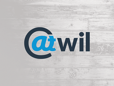 Atwil Logo at at symbol brand branding circle icon illustration logo will