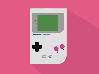 Gameboy flat gameboy hamburg illustration nintendo
