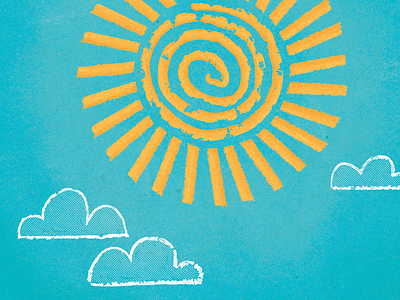 Primitive Sun Final (Cool Variant) bright illustration minimal nature sun vector warm