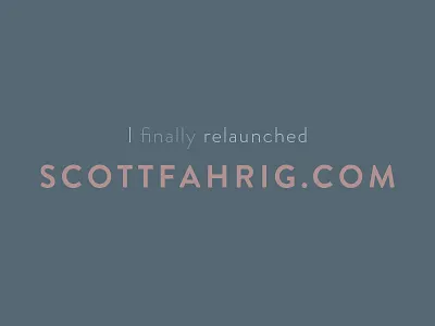 Personal Website Redesign personal website portfolio