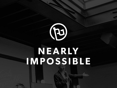 Nearly Impossible branding conference flag icon identity mark nearly impossible