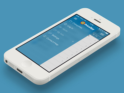 Prisjakt/PriceSpy iOS App Menu flat design hamburger ios iphone menu