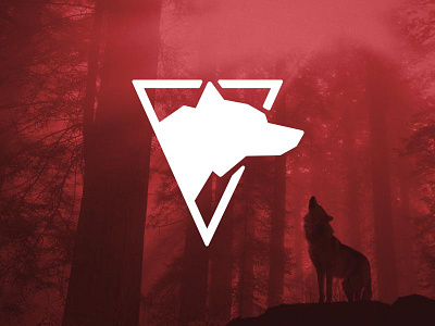 Betawolf branding logo marketing rad triangle wolf