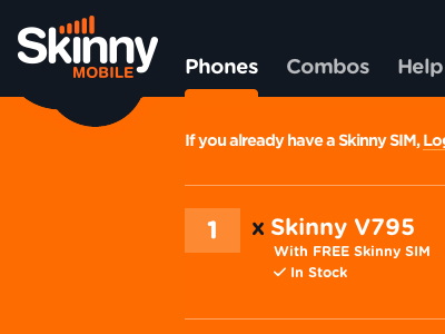 Skinny Mobile NZ - Website Interface Development css3 customer experience development dna design html5 interface responsive silverstripe skinny mobile ui ux website