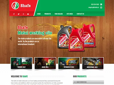 Shafe Oil - A beecloud Product auto automotive beecloud engine oil gear oil industrial shafe oil web design web development