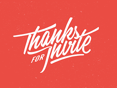 thanks lettering typography