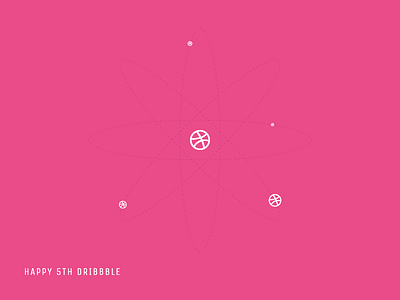 Dribbble 5 5th birthday atom dribbble rebound