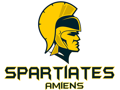 Spartiates Amiens Logo redesign football graphic design logo spartans spartiates team vector