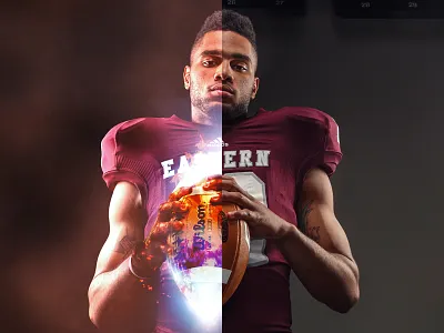 Photo manipulation detail athletics digital art football photo manipulation photo retouching photography sports