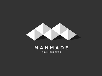 ManMade Architecture architecture branding identity jjs joseph shields letter m logo m