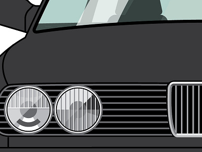 E30 in progress bmw car e30 illustration