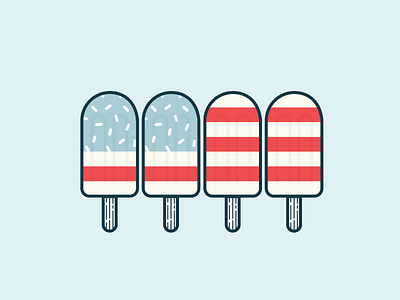 July 4th iPhone + iPad Wallpapers for Poolga america flag ice lolly illustration ipad iphone july 4th lucas jubb poolga usa