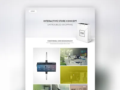 Simple Microsite clean interface microsite portfolio simple ui web white