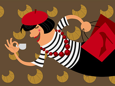 Illy City Mug - Paris city contest illustration illustrator illy mug paris