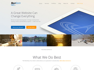 New Company Website agency company interface ipad mobile photoshop portfolio responsive web web design