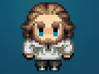 Digit Blast - Pixel Crew! Connor 2d 32x32 animated brand charicature design game character pixels wallpaper