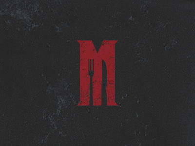 Maxey's Steakhouse Logo brand collier design fork identity knife logo restaurant rustic texas trademark vinson