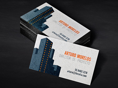 KREATTA business cards building business card city logo night stationery urban