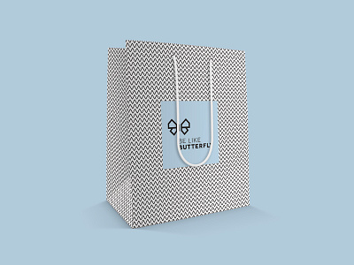 Jewellery Bag acrylic bag blue butterfly ethnic girly jewellery jewerly light blue packaging paper bag