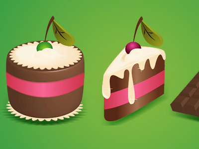 Cake Icon Set cake food icon