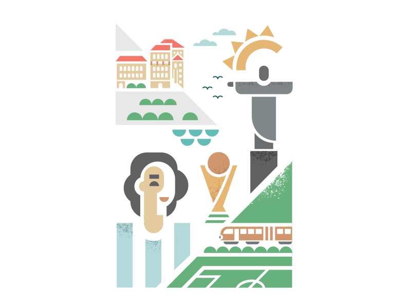 Monocle - Latin America & Ghana africa argentina brazil football ghana illustration monocle